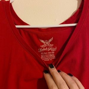 Red Faded Glory Tshirt Dress